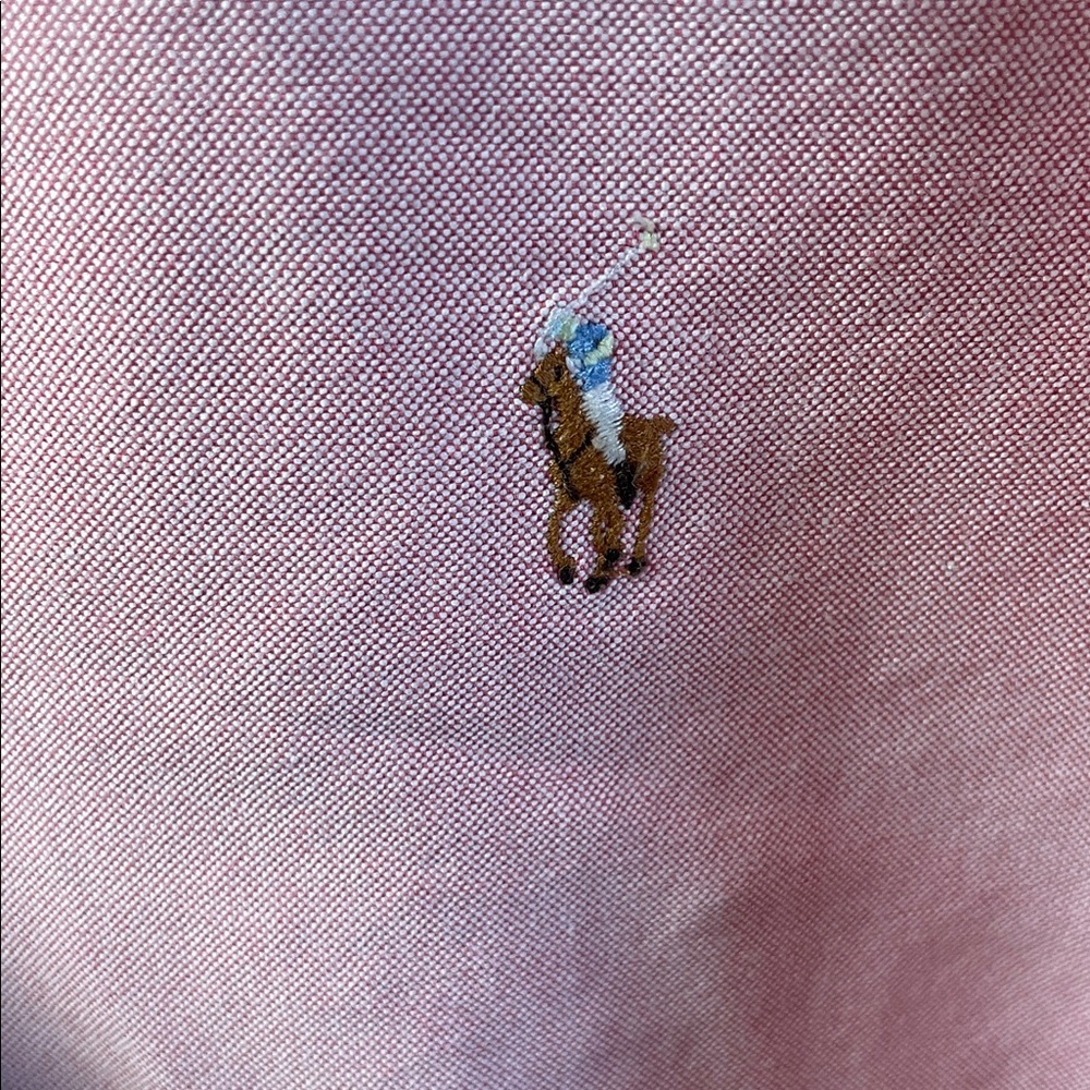Ralph Lauren Polo Classic Pink Button-Down Shirt for Men - Picture 2 of 7